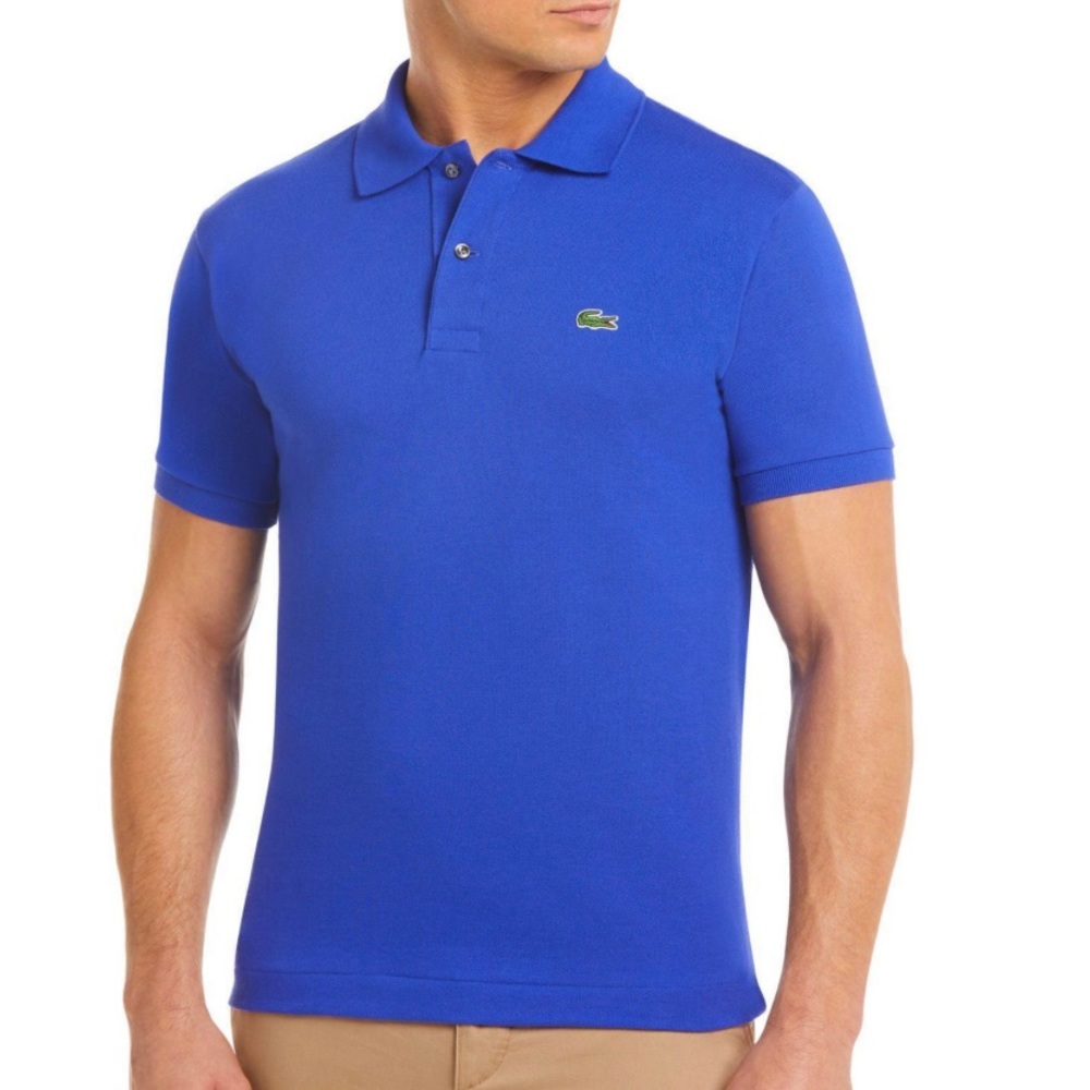 LACOSTE Mens Blue Graphic Classic Fit Cotton
Polo M